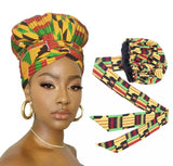 Royalty Print Satin Lined Bonnet/Headwrap