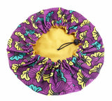 Princess Adjustable Satin Lined Bonnet (Purple)