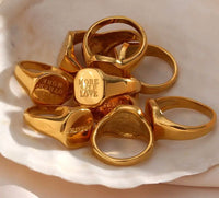 Gold Charm Ring