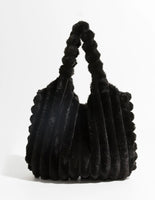 Black Fur Purse