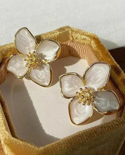Hibiscus Flower Earrings