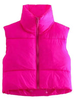 Cropped Puff Vest