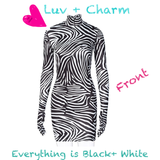 Everything Is Black + White Dress