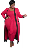 Michelle Cardigan Dress Set (Curvy Luv)