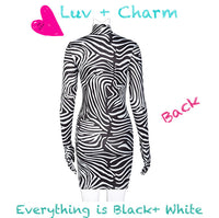 Everything Is Black + White Dress