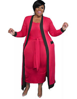 Michelle Cardigan Dress Set (Curvy Luv)